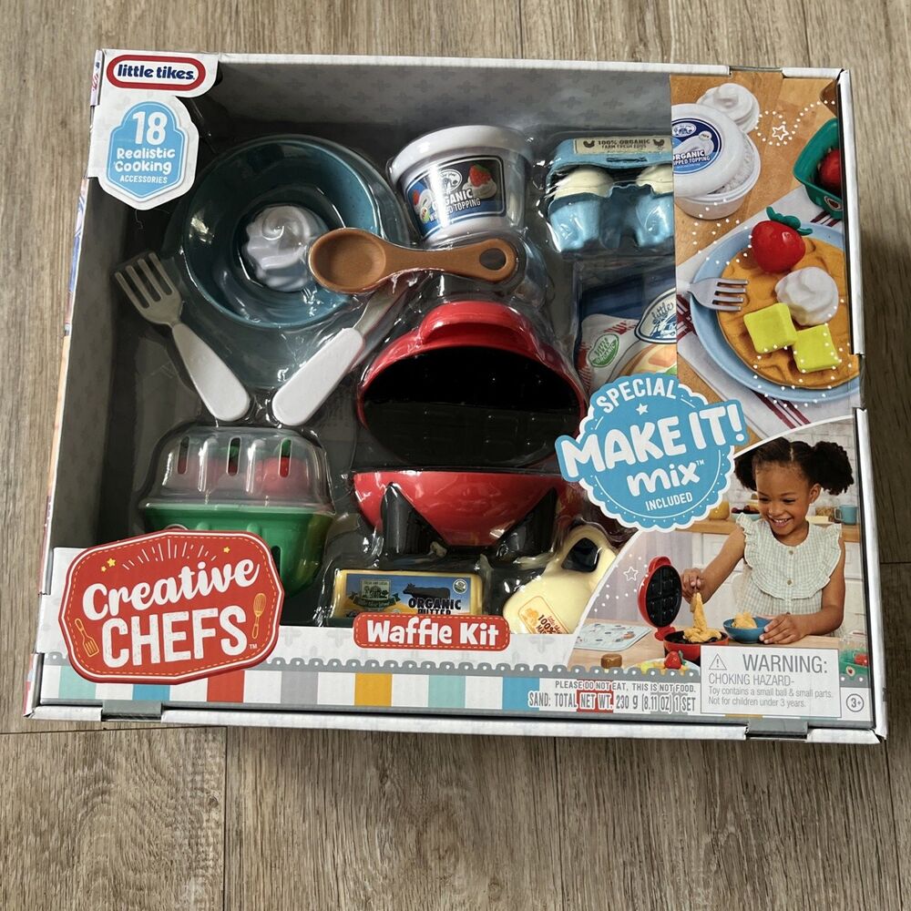 Little Tikes Creative Chefs Waffle Kit with Make-It Mix Play Sand